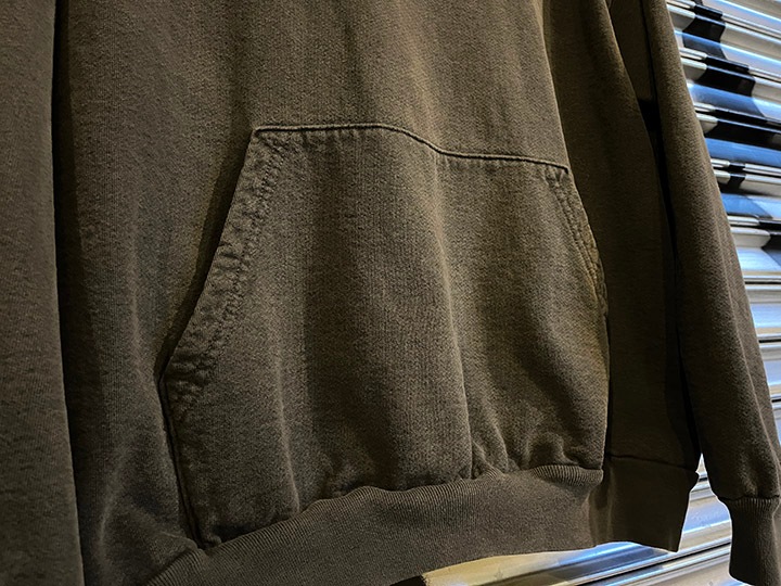 LOS ANGELES apparel 14oz. garment dye pullover hood / charcol XL