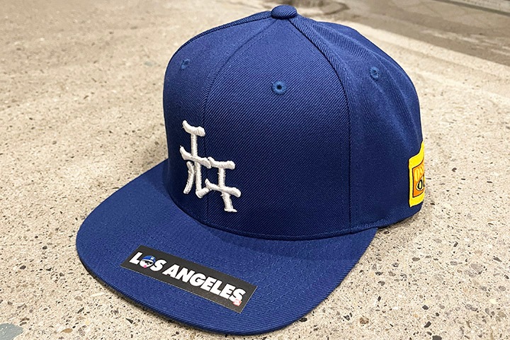 OSSANTHEHOOD snapback cap (katakana-LA) / royal
