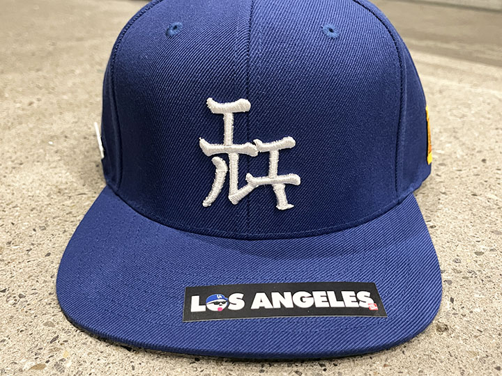 OSSANTHEHOOD snapback cap (katakana-LA) / royal