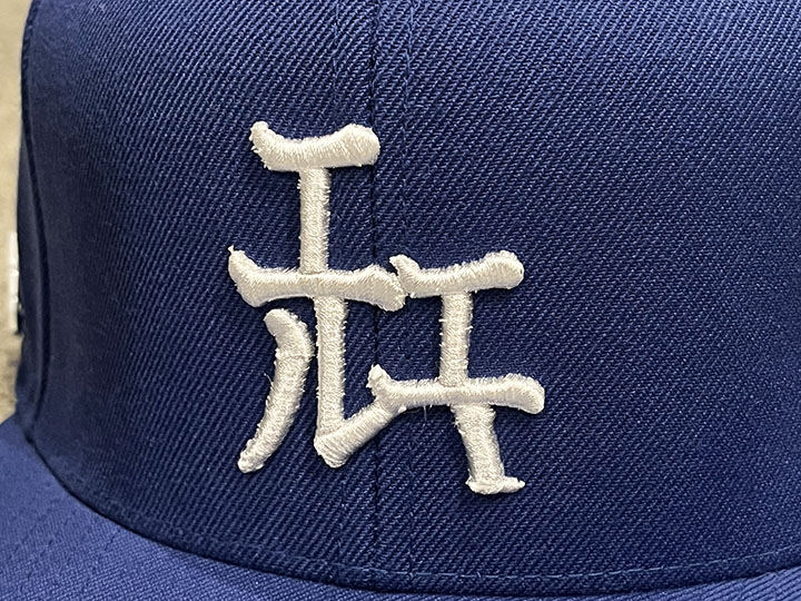 OSSANTHEHOOD snapback cap (katakana-LA) / royal
