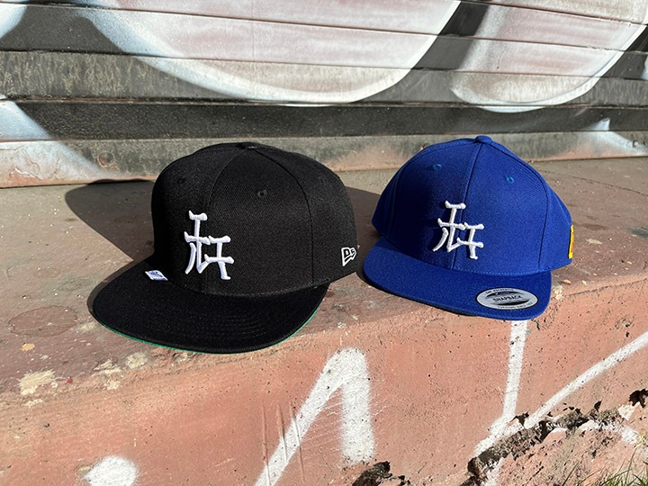 OSSANTHEHOOD snapback cap (katakana-LA) / royal
