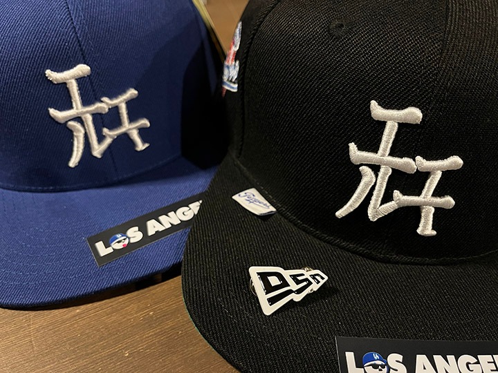 OSSANTHEHOOD snapback cap (katakana-LA) / royal