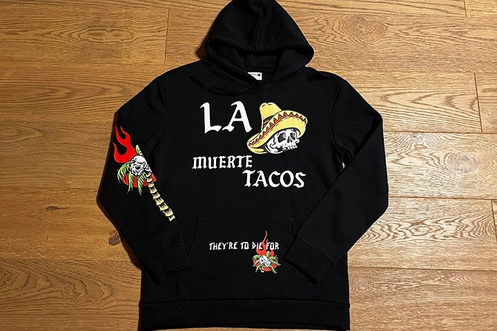 RETRO FIT pullover hood (muerte) / black