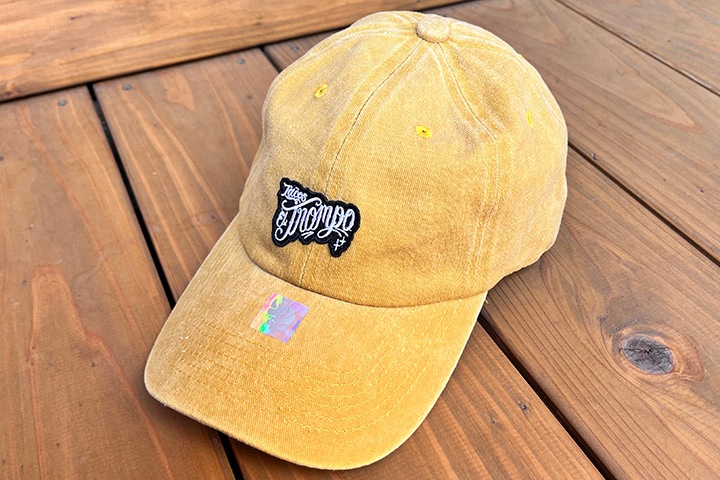 Tacos El Trompo cotton dad hat (script) / mustard 