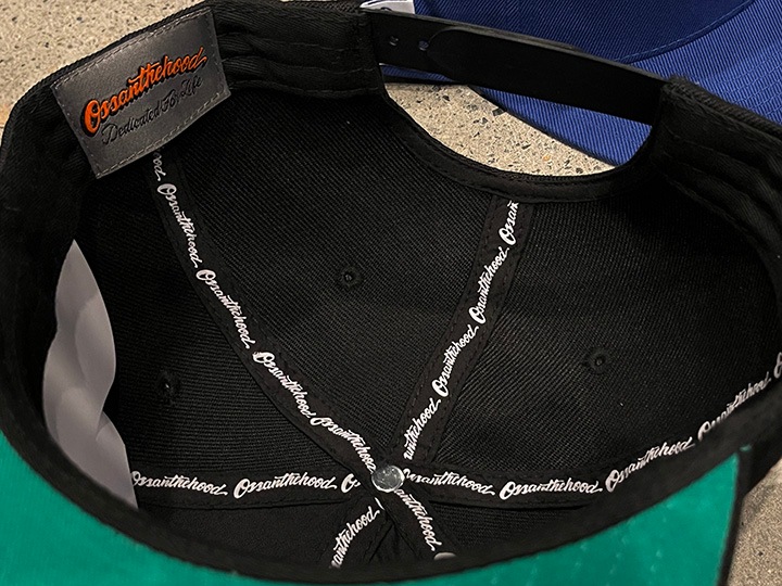 OSSANTHEHOOD snapback cap (katakana-LA) / black