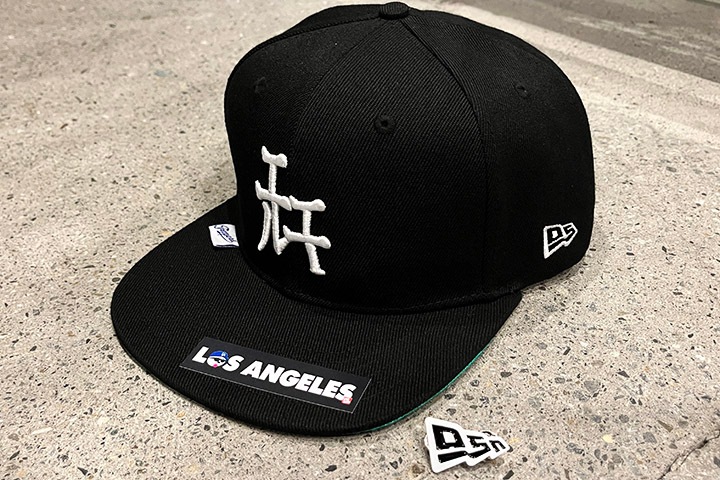 OSSANTHEHOOD snapback cap (katakana-LA) / black