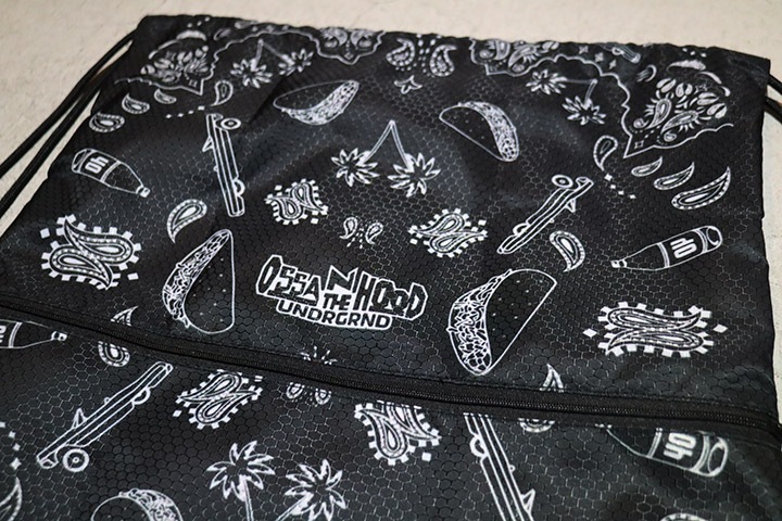 OSSANTHEHOOD string gym bag / wcp