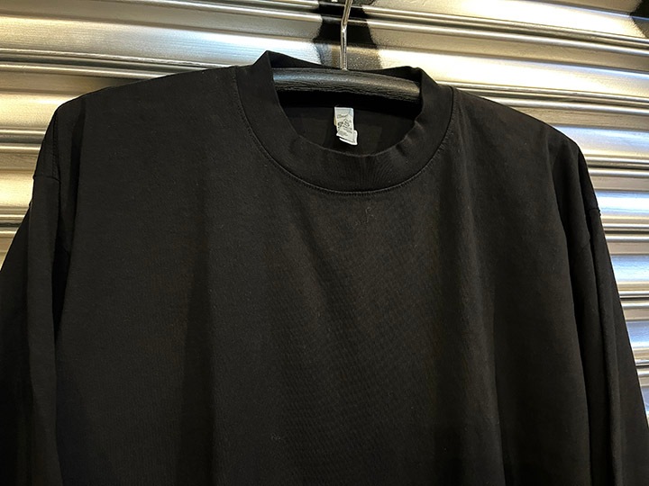 LOS ANGELES apparel 6.5oz. garment dye longsleeve / black