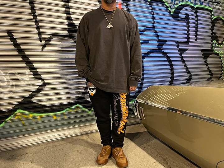 LOS ANGELES apparel 6.5oz. garment dye longsleeve / black