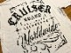 Cruiser brand Tshirt (script) / white