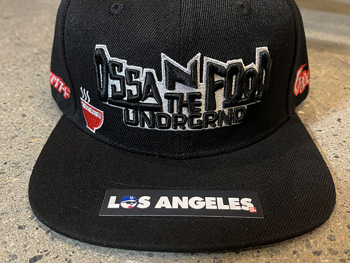 OSSANTHE"FOOD" snapback cap (cars & ramen) / black