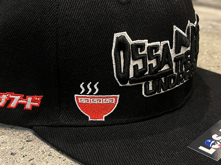 OSSANTHE"FOOD" snapback cap (cars & ramen) / black