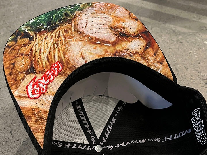 OSSANTHE"FOOD" snapback cap (cars & ramen) / black