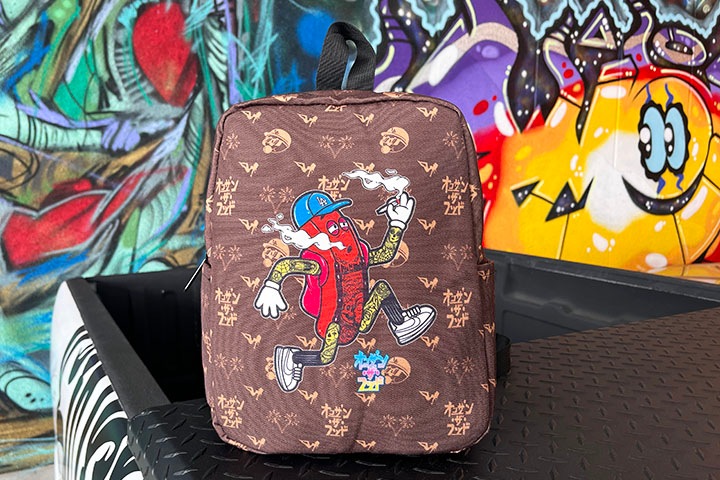 OSSANTHEHOOD kids backpack (fosho) / brown