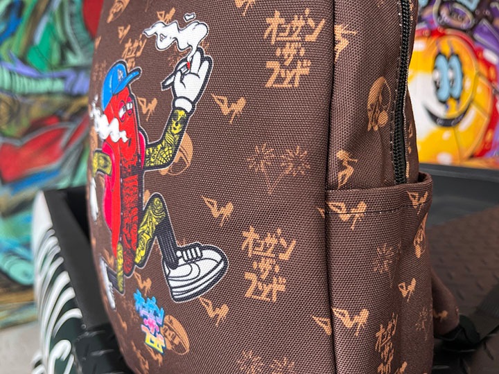 OSSANTHEHOOD kids backpack (fosho) / brown
