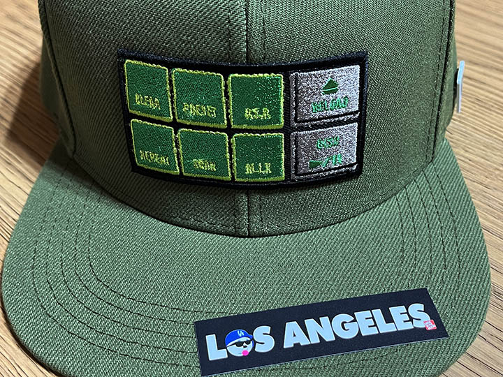 OSSANTHEHOOD snapback cap (six buttons) / olive