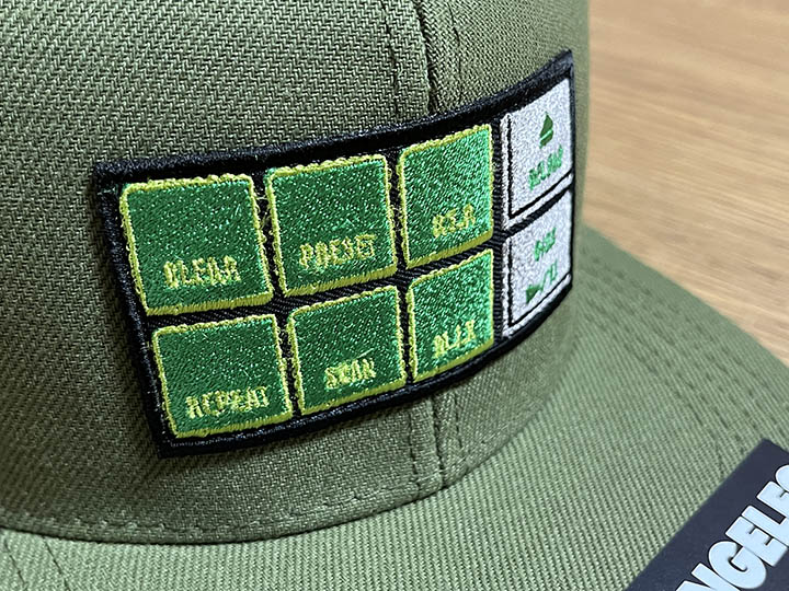 OSSANTHEHOOD snapback cap (six buttons) / olive