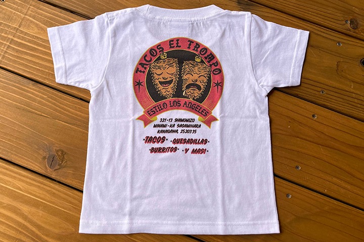 TACOS EL TROMPO kids Tshirt (trompo) / white