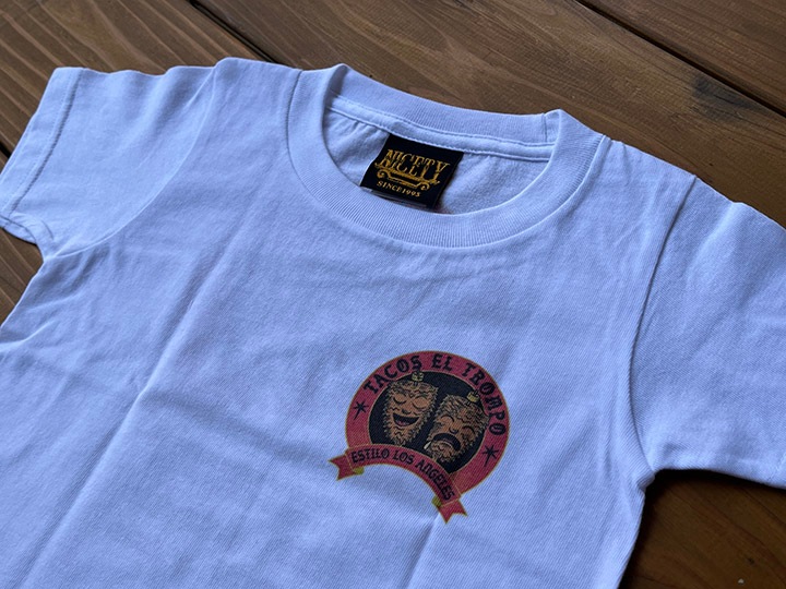 TACOS EL TROMPO kids Tshirt (trompo) / white