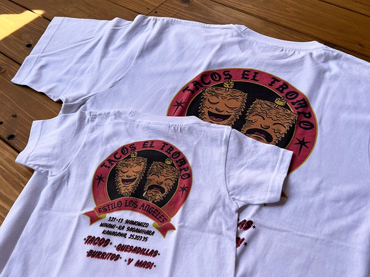 TACOS EL TROMPO kids Tshirt (trompo) / white