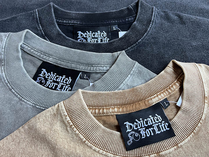 NICETY 8.2oz garment dye longsleeve Tshirt (since) / washed sand