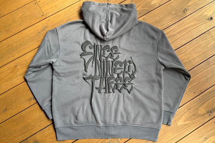 NICETY zipup hood (since) / gray x black 