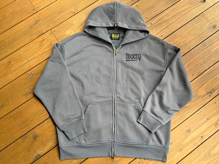 NICETY zipup hood (since) / gray x black 