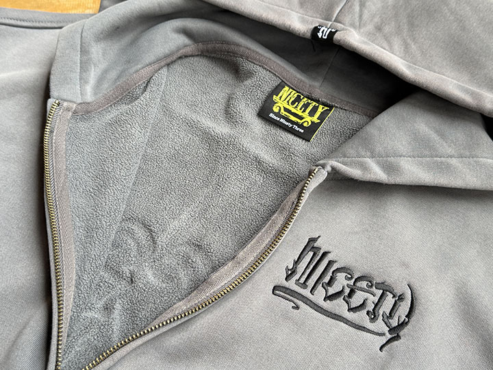 NICETY zipup hood (since) / gray x black 