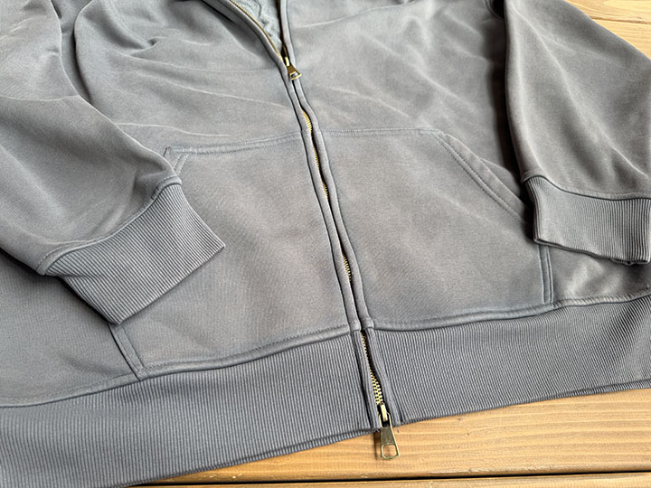 NICETY zipup hood (since) / gray x black 