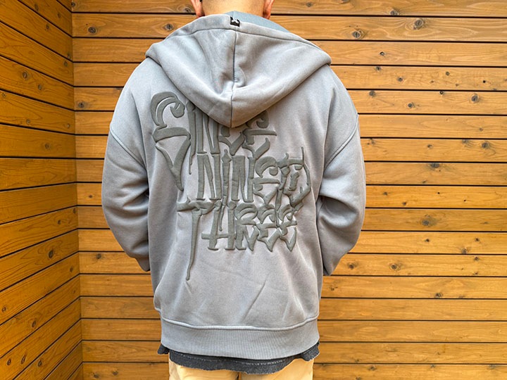 NICETY zipup hood (since) / gray x black 