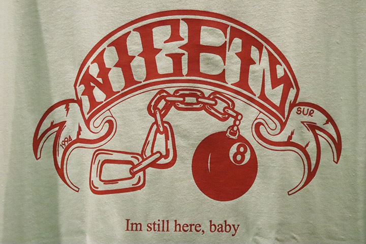 NICETY Tshirt (8ball) / mint & brown