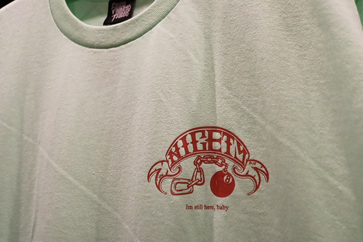 NICETY Tshirt (8ball) / mint & brown