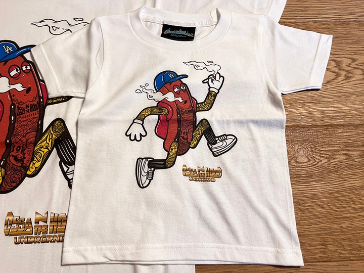 OSSANTHEHOOD kids Tshirt (fosho) / white