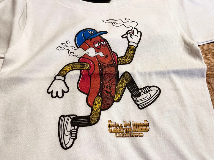 OSSANTHEHOOD kids Tshirt (fosho) / white