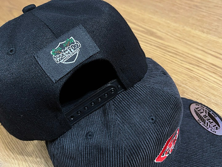OSSANTHEHOOD snapback cap (ޤ) / black x red