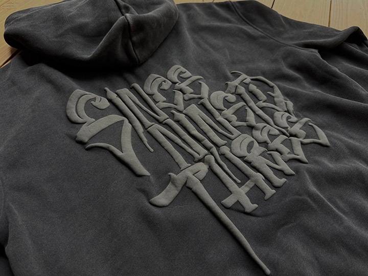 NICETY zipup hood (since) / black x black 