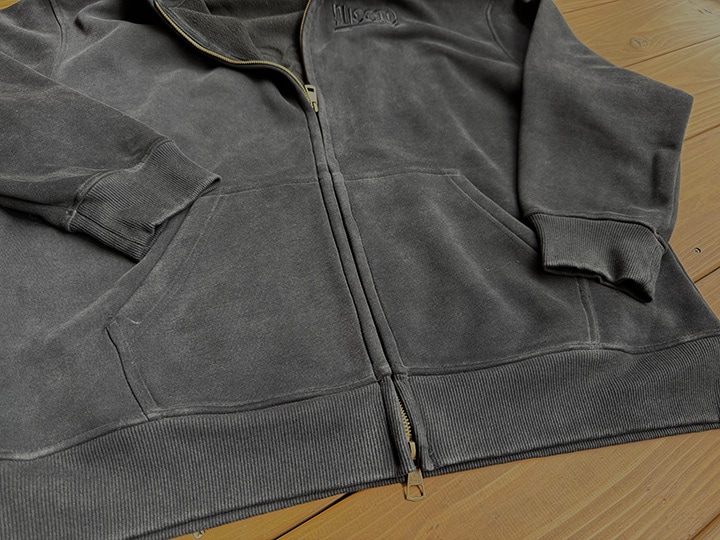 NICETY zipup hood (since) / black x black 