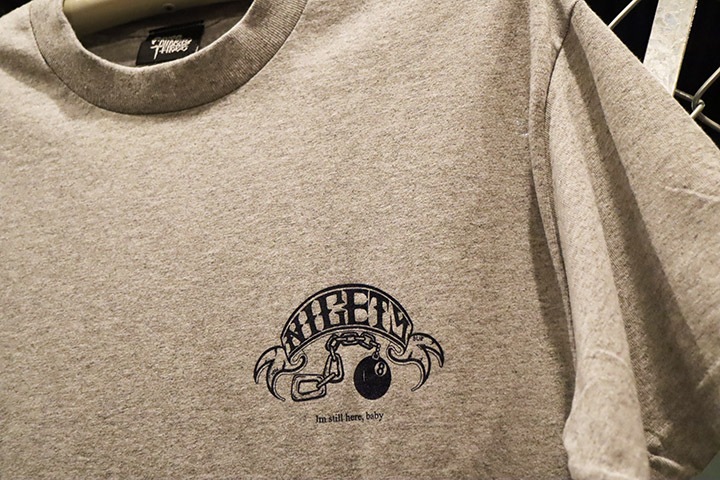 NICETY Tshirt (8ball) / heather gray & navy