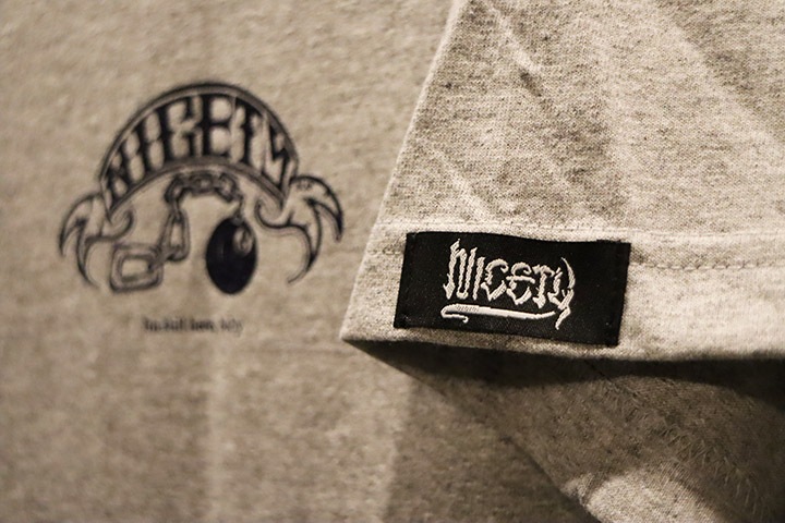 NICETY Tshirt (8ball) / heather gray & navy