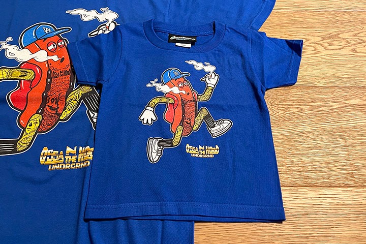 OSSANTHEHOOD kids Tshirt (fosho) / royal