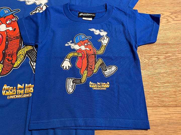 OSSANTHEHOOD kids Tshirt (fosho) / royal