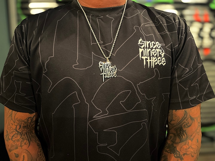 NICETY "SINCE NINETY THREE" steel neckless / chrome