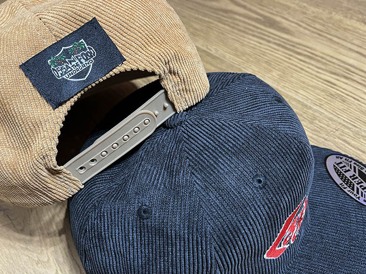 OSSANTHEHOOD snapback cap (ޤ) / beige cord x red