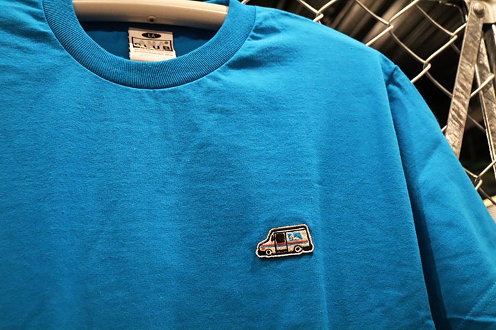 OSSANTHEHOOD Tshirt (patched) / tarquoise