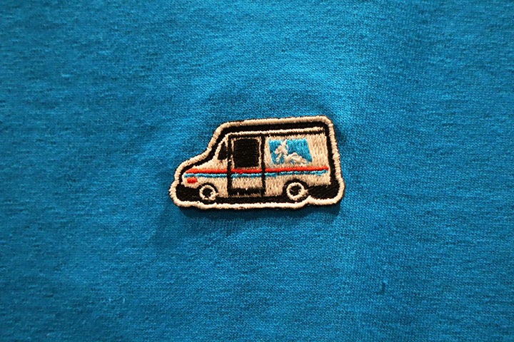 OSSANTHEHOOD Tshirt (patched) / tarquoise