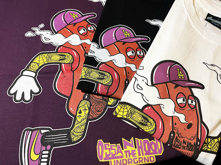 OSSANTHEHOOD Tshirt (fosho) / purple