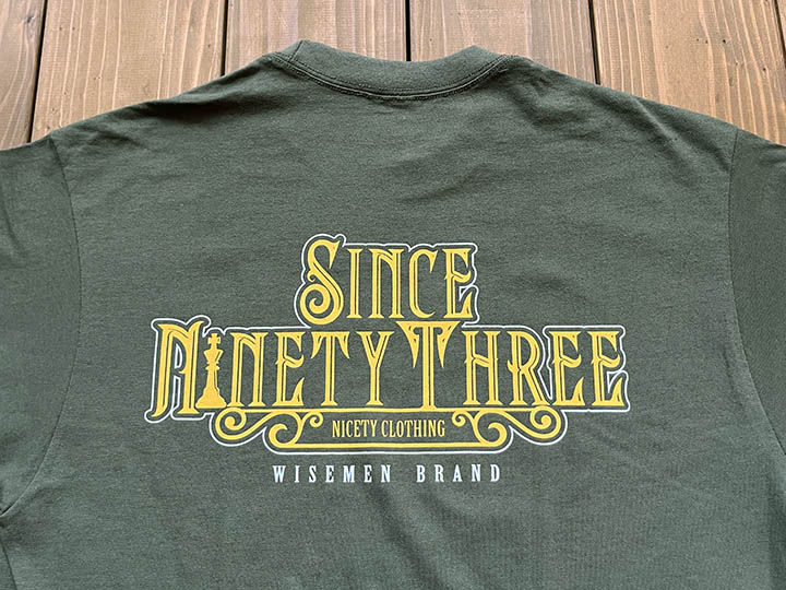 WISEMEN brand Tshirt (Since) / olive