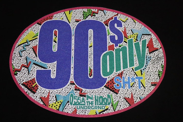 OSSANTHEHOOD Tshirt (90s-2) / black