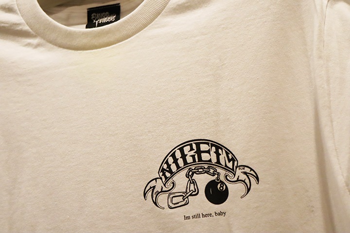 NICETY Tshirt (8ball) / white & black