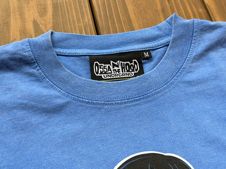 OSSANTHEHOOD Tshirt (scooter) / skyblue washed